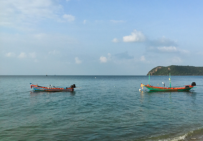 Boats at the sea