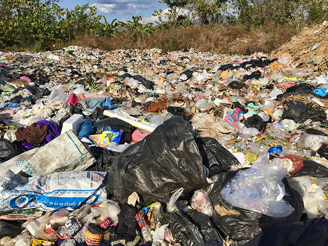 One of the landfill sites in Pai