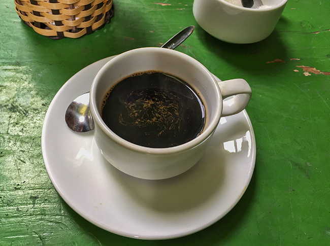 Vietnamese coffee - not a bad way to start a day
