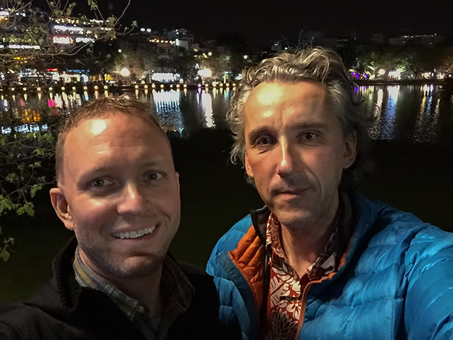 With Scott in Hanoi