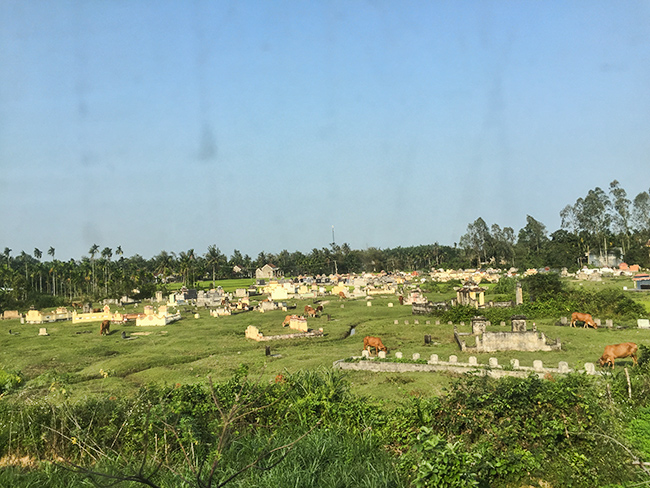 Graveyard somewhere in Vietnam