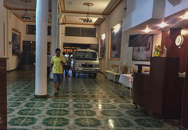Parking in the lobby